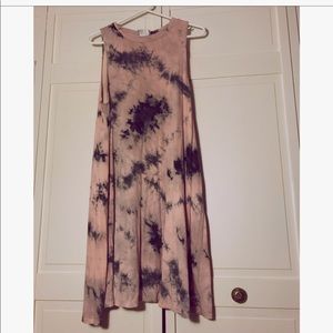 Tie dye A-line dress - super soft and stretchy